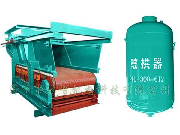 防止在給料機距離倉口較高的時候，連接段內的物料壓實粘結成拱或粘壁
